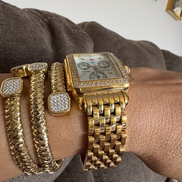 Sold! Stunning Michele Deco Diamonds Watch women MW06A01 - Picture 6 of 14